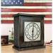 American Furniture Classics Model Mantel Clock in Dark Walnut Veneer with Secret Compartment