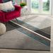 SAFAVIEH Hollywood Gorden Abstract Area Rug Grey/Teal 2 7 x 5