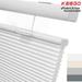 Keego Top Down Bottom Up Cellular Shades Cordless Honeycomb Blinds for Windows Light Filtering White Color 24.5 w x 46.0 h