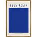 PixonSign Framed Canvas Print Wall Art Yves Klein Blue Monochrome Block Abstract Shapes Illustrations Fine Art Contemporary Relax/Calm Colorful for Living Room Bedroom Office - 24 x36 Natural