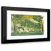 FÃ©lix Brard 14x11 Black Modern Framed Museum Art Print Titled - Square De La Mairie (Xiv) Paris (1918)