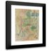 Camille Pissarro 11x14 Black Modern Framed Museum Art Print Titled - Woman Working in a Garden