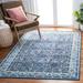 SAFAVIEH Brentwood Naomh Geometric Area Rug 6 7 x 6 7 Square Navy/Red