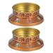 Etereauty Candle Tray Holder Centerpiece Tea Light Pillar Iron Base Gold Metal Stand Plate Plates Wedding Decorative