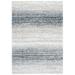 SAFAVIEH Fontana Shag Daquan Striped Plush Area Rug Ivory/Grey 6 7 x 9