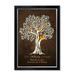 DECORARTS -Family Tree Personalized Artwork with Names Customized Gifts for Anniversary Wedding Birthday or Family Reunion Celebration. Picture size: 30x20 Total size: 33x23