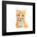 Atelier B Art Studio 15x15 Black Modern Framed Museum Art Print Titled - WATERCOLOR SMILING FOX