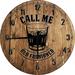 Large Wood Wall Clock 24 Inch Round Bar Wall Art Old Fashioned Rocks Glass Whiskey Round Small Battery Operated