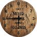 Large Wood Wall Clock 24 Inch Round Bar Wall Art Mixed Drinks About Feelings Bar Clock Round Small Battery Operated