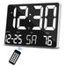 11.4 Digital Wall Clock LED Digital Alarm Clock Large Numbers Display Clocks w/Wireless Remote Control Oversized Desk Clock w/Date & Temperature 12/24H Snooze for Table&Wall Mount Bedroom Office