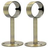 Urbanest Ceiling/Wall Bracket for 1 1/8 Rod Antique Brass Set of 2