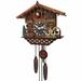 Cuckoo Clock Traditional Chalet Forest House Clock Handcrafted Wooden Wall P-endulum Quartz Clock