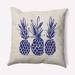 Simply Daisy 20 x 20 Pineapples Decorative Throw Pillow Indigo Blue