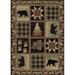 Mayberry Rug HS9648 2X8 2 ft. 2 in. x 7 ft. 7 in. Hearthside Hollow Point Area Rug Brown