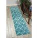 Nourison Amore Moroccan Aqua 2 2 x 7 6 Area Rug (2x8)