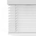 MOOD Faux Wood Blinds | 24 inch blinds for windows | 2 Cordless Blackout Window Treatment | Comfort White | 24 x 60