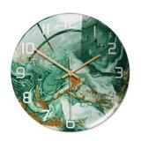 Round Wall Clock Silent No Tick Clock 12 Inch Vintage Farmhouse Wood Home Decor For Living Room Kitchen Bedroom And Office Luxury Marble
