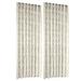 iOPQO Curtain 2 PCS Vines Leaves Tulle Door Window Curtain Drape Panel Sheer Scarf Valances hollow leaves cut flowers beige Beige