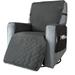 Lingouzi Waterproof Recliner Sofa Cover T Cushion Armchair Slipcovers Anti-dirty Pet Sofa Cushion Rocking Chair Massage Chair Sofa Protection Cover Washable