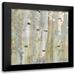 Jill Susan 20x20 Black Modern Framed Museum Art Print Titled - Spring Birch Grove I