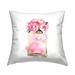 Stupell Industries Peonies in Fashion Fragrance Bottle Glam Pink 18 x 7 x 18 Decorative Pillows