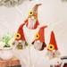 Fall Harvest Thanksgiving Decorations Hanging Plush Gnomes 4 Pack Handmade Autumn Elf Dwarf Doll with Sunflower Ornaments for Holiday Home Room Desktop Decor