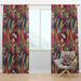 Designart Colorful Pattern Waves I Modern & Contemporary Blackout Curtain Panel