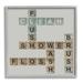 Stupell Industries Scrabble Bathroom Illustration Graphic Art Gray Framed Art Print Wall Art 12x12 by Longfellow Designs