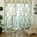 1 PC Rod Pocket Floral Tulle Voile Door Window Curtain Drape Panel Sheer Scarf Valances 39.4 W x 78.8 L (Yellow Ordinary)