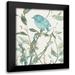 Robinson Carol 15x18 Black Modern Framed Museum Art Print Titled - Teal Bluebird Silhouette II