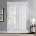 WARM HOME DESIGNS Pair of 52 x 72 Sheer White French Door Curtains with 2 Tie-Backs