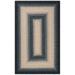 SAFAVIEH Braided Neville Colored Bordered Area Rug Black/Grey 5 x 8 Oval