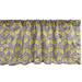 Ambesonne Spring Valance Pack of 2 Mimosa Flowers Blossom Art 54 X12 Pale Purple Yellow