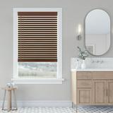 LEVOLOR Custom Impressions Collection 2 Cordless Faux Wood Blinds Walnut 51 Width x 48 Length