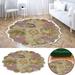 Hunpta Heat Transfer 3D Shaped Flower Floor Mat Sofa Bedroom Living Room Carpet