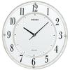 Seiko Clock Wall Clock SOLAR + Solar Plus Radio Analog Thin White Marble Pattern SF506W SEIKO// Movement