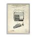 Stupell Industries Vintage Toilet Paper Fixture Detailed Technical Diagram Text Framed Wall Art 24 x 30 Design by Karl Hronek