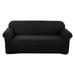 QISIWOLE 100% Waterproof Couch Cover Dual Waterproof Sofa Cover Stretch Jacquard Sofa Slipcover Leakproof Furniture Protector for Kids Pets Dog and Cat (Sofa Black)