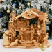 Personalized Christmas Nativity Set-Wooden Olive Wood Nativity Set Scene from Holy Land-Customized Nativity Figurine Christmas Decorations