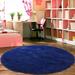 YouLoveIt Round Rug for Kids Room Soft Plush Faux Fur Area Rug Circular Rug Fluffy Circle Rug Carpet Plush Area Rug for Living Rooms Bedrooms 4x4ft 5.3x5.3ft 6x6ft