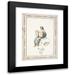 Pierre-Jean Mariette 14x18 Black Modern Framed Museum Art Print Titled - Partially Nude Woman Sitting on Flowering Branch Holding Tambourine. (1783)