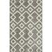 Loomaknoti Vemoa Adeta 3 x 5 Gray Geometric Polyester Indoor Accent Rug