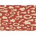 Ahgly Company Machine Washable Indoor Rectangle Transitional Neon Red Area Rugs 2 x 4