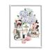 Stupell Industries Glam Makeup Collection Floral Hydrangea Bouquet Designer Perfume 11 x 14 Design by Ziwei Li