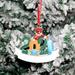 Christmas Resin Ornaments Christmas Family DIY Handwritten Blessings Snowman Pendants Gift for Friend or Family
