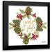 Ritter Gina 12x12 Black Modern Framed Museum Art Print Titled - Pine Cone Christmas Wreath III