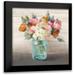 Nai Danhui 12x12 Black Modern Framed Museum Art Print Titled - French Cottage Bouquet II