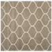 SAFAVIEH Hudson Arline Plush Geometric Shag Area Rug Beige/Ivory 9 x 9 Square