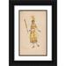 Will R. Barnes 10x14 Black Ornate Wood Framed Double Matted Museum Art Print Titled: Ballet-Asia-Girls Sk4 (1912 - 1924)