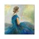 Stupell Industries Woman Billowing Blue Dress Classic Figure Painting Painting Gallery Wrapped Canvas Print Wall Art Design by K. Nari